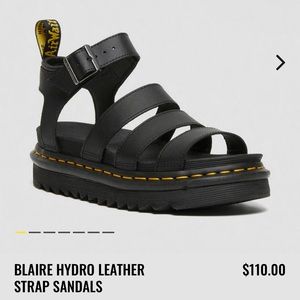 DOC MARTEN BLAIRE HYDRO LEATHER STRAP SANDALS